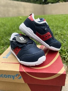 Saucony Toddler Baby Boy Sneakers Shoes Jazz Riff Machine Washable - Picture 1 of 13