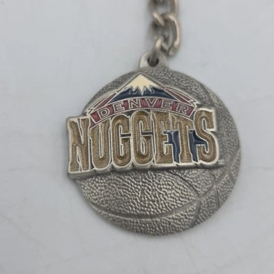 Vintage Denver Nuggets Authentic NBA Fine Pewter Key Chain 1992  - Image 1 of 4