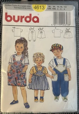NEW! Children’s Pattern, Shorts, Skirt and Long Pants and Top. Burda 4613 - Image 1 of 2