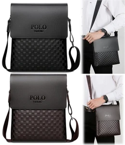 Men's Boy's Black Office Travel Cross Body Shoulder Messenger Side Bag Handbags - Picture 1 of 22