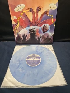 GODZILLA : INVASION OF RHE ASTRO MONSTER - BLUE SWIRL VINYL RECORD WAXWORK π₯π₯ - Picture 1 of 6