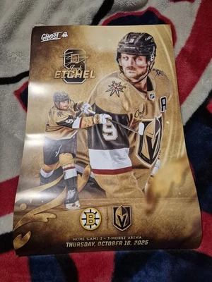 Плакатная программа Vegas Golden Knights vs Boston Bruins 10.16.25 - Изображение 1 из 2