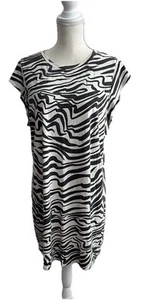 Mini Abito Stampa Zebra Sanctuary Nuovo con etichette - Bianco e Nero Taglia XL - Foto 1 di 6
