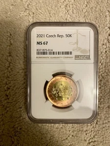 Czech Republic  The Most Beautiful Coin In The World 2021 NGC 67 Mintage 5000 - Picture 1 of 4