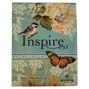 Bible Coloring New Living Translation Hard Cover INSPIRE CREATIVE JOURNAL NLT - Picture 1 of 18