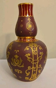 Rare royal crown derby gourd vase with raised gold work - Picture 1 of 13