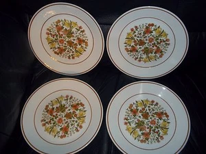 Corelle Indian Summer Pattern Luncheon Plates Lot of 4 EC  - Picture 1 of 3
