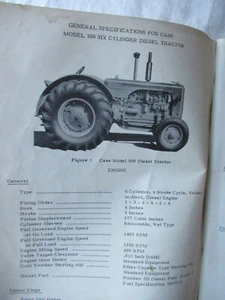 J.I. Manual de servicio de reparación de tractor diésel Case 500 - Imagen 1 de 13