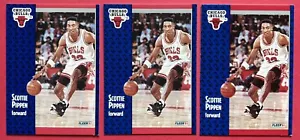 x3) 1991 Fleer #33 Scottie Pippen Chicago Bulls 🏀 EX-NM - Picture 1 of 2
