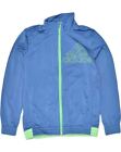 Adidas Jungen Trainingsanzug Top Jacke 11-12 Jahre blau Polyester XC44