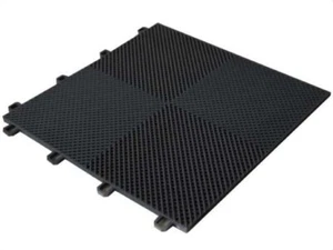 Box of 25 for 305 Series DIY Interlocking Ribbed Garage Patio Outdoor Floor Tile - Picture 1 of 4