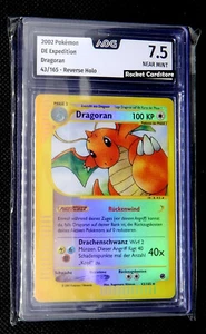 Pokemon Dragoran Reverse-Holo Dragonite Deutsch 43/165 Expedition PSA AOG 7,5 NM - Bild 1 von 2