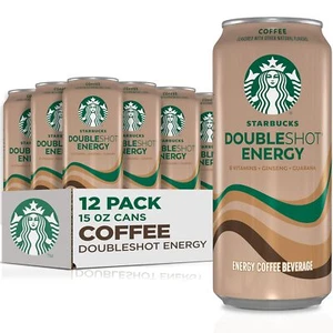 (12 Pack) Starbucks Doubleshot Energy Drink Iced Coffee Beverage, 15 Fl Oz - Picture 1 of 5