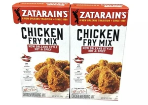 Zatarain's New Orleans Style Hot & Spicy Chicken Fry Breading Mix 9 oz (2 Boxes) - Picture 1 of 1