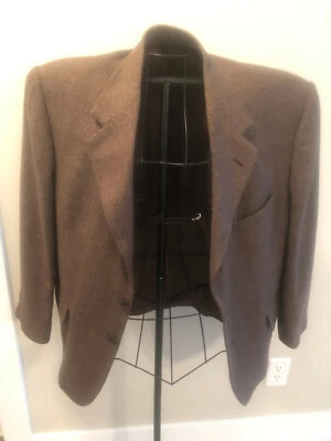 John Henry JH 42S Brown Patterned Sport Coat Jacket Suit - Image 1 of 4