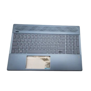 Blue Palmrest Backlit Keyboard For HP Pavilion 15-CS2079NR 15-CW 15-CS3073CL US - Picture 1 of 5