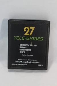 Shooting Gallery Atari 2600 27 Tele-Games Tested Video Game Sears Cartridge - Picture 1 of 4