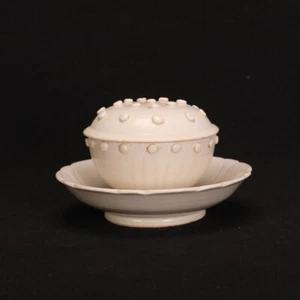 Chinese Antique Song Dynasty Ding Ware Ancient Porcelain Lotus Flower Pots - Picture 1 of 9