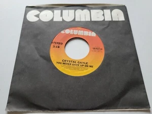 CRYSTAL GAYLE - You Never Gave Up On Me / Tennessee 1981 COUNTRY 7" EX- - Picture 1 of 2