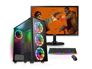 Paquete de computadoras PC para juegos rápidos FCS Intel i3 16 GB 512 GB SSD Windows 11 2 GB GT1030 - Imagen 1 de 6