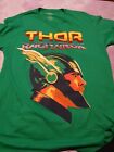 Marvel Thor Ragnarok Asgardian Warrior Green T-shirt Adult XL 100% Cotton