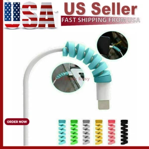 8Pcs Protective Charging Charger Cable Protector Cord Saver for Cell Phones New - Picture 1 of 4