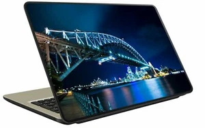 AUTOCOLLANT STICKER PC ORDINATEUR SKIN PORTABLE LAPTOP MAC Pont Bridge OP023 - Imagen 1 de 1
