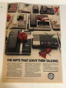 1980s General Electric Telephone Vintage Print Ad Advertisement pa22 - Picture 1 of 2