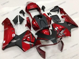 Fit for 03-04 CBR600RR Candy Red Black ABS Injection Mold Bodywork Fairing Kit - Picture 1 of 9