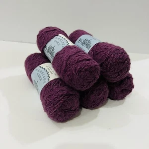 Lot of 5 Carriage Unusual Novelty Yarn Frappe 077 Plum Rose By Super Yarn Mart - Picture 1 of 7