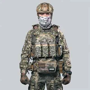 Kit completo portador de placa táctica - 1000D Cordura, píxel ajustable S-3XL - Imagen 1 de 8