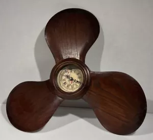 Ship’s Propeller Clock Nautical Vintage Working - Picture 1 of 8