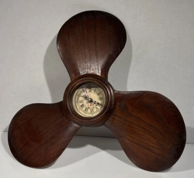 Ship’s Propeller  Clock Nautical Vintage Working - Image 1 of 4
