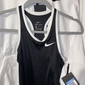 Nike Dri Fit Running Tank Top Black 836318-012 Girls Medium M - Picture 1 of 3