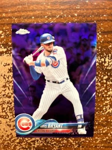 Kris Bryant, Batting-Purple Refractor /299 #50 - 2018 Topps Chrome - Picture 1 of 1