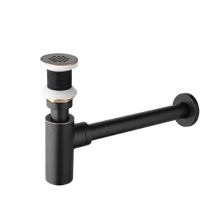 Bathroom Basin Sink Tap Bottle Trap Drain Set Waste P-Traps Pop Up with Overflow - Picture 1 of 12