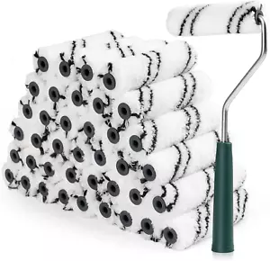 Microfiber Paint Roller 4 Inch, Small Paint Roller Covers (3/8-Inch Nap, 40Pack) - Picture 1 of 6