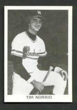 1976 TCMA Williamsport TOMAHAWKS #16 TIM NORRID Ripley TENNESSEE