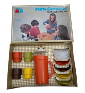 Vintage Tupperware Spielzeug Mini-Serve-It Kinder Servierset Originalkarton 70er Jahre - Bild 1 von 8