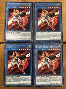 x4 Cyber Angel Benten x4 GEIM-EN040 YuGiOh 1a Edición - Imagen 1 de 1