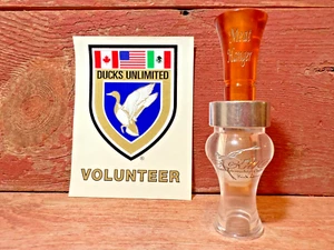 Echo Calls Acrylic Meat Hanger Double Reed Duck Call--Bourbon & Water - Picture 1 of 8