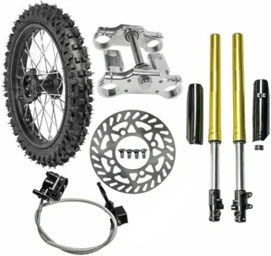 19" Front Wheel 70/100-19 Tyre + Triple Tree Forks Set For Dirt Bike 125-250cc - Bild 1 von 11