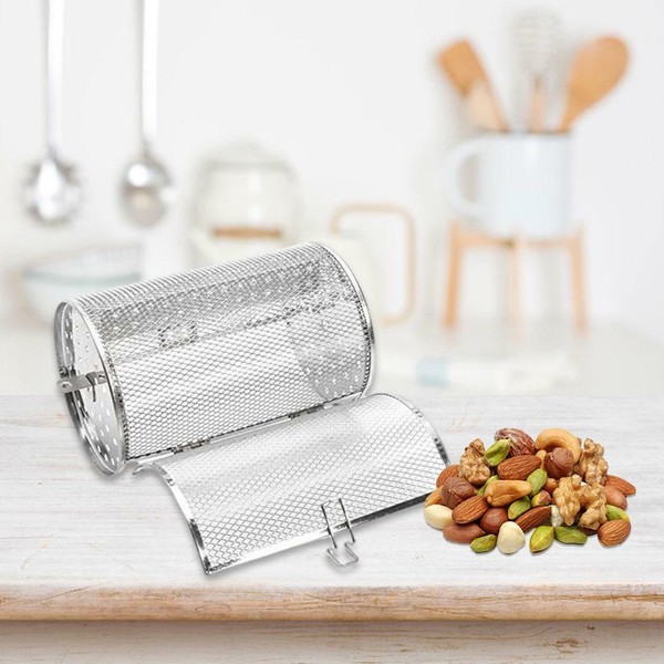 360 Degree Rotatable Fryer Basket Stainless Steel Baking Tool For Kitchen Ele LL Photo Related