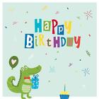 20 Servietten Crocco Birthday Kinder Geburtstag Krokodil Junge Tischdeko 33x33cm