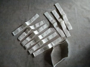 10 x Erhard Sport Mannschaftsbänder weiß Klettverschluss Mannschaftsband - 90 cm