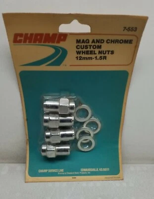 7-553 Champ Mag And Chrome Custom Wheel Nuts 12mm-1.5R 7-553 - Image 1 of 3