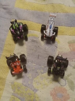 Vintage 1990 Lot Of 4 Micro Machine Spriger, Formula, Rad, Weed Hopper Tuff Trax - Image 1 of 4