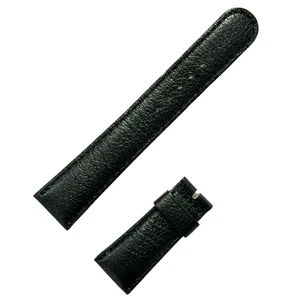 ROLEX genuine leather belt  A7162  black  mens watch - Picture 1 of 3