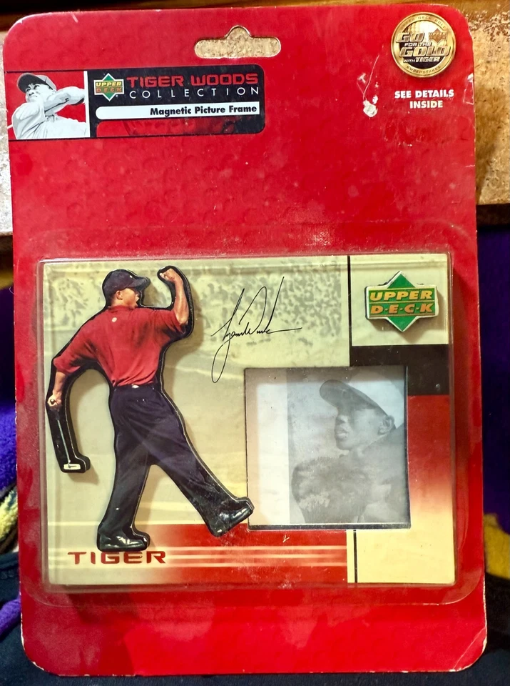 Nuevo Marco Magnético Colección Madera Tigre Cubierta Superior Sellado Antiguo Stock Foto 1 de 1