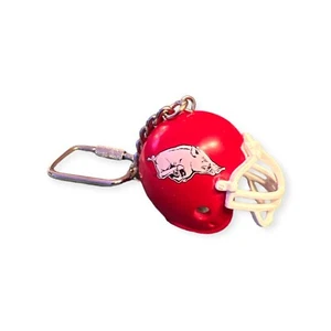 NCAA ARKANSAS RAZORBACKS Mini Football Helmet Keychain Souvenir Collectibles - Picture 1 of 2